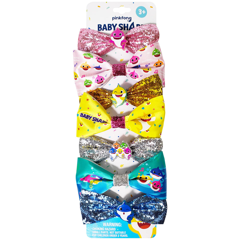 LUV HER front packaging showing seven Baby Shark hair bows for easy gifting