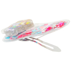 LUV HER character charm detail on clip, fun personalization for kids