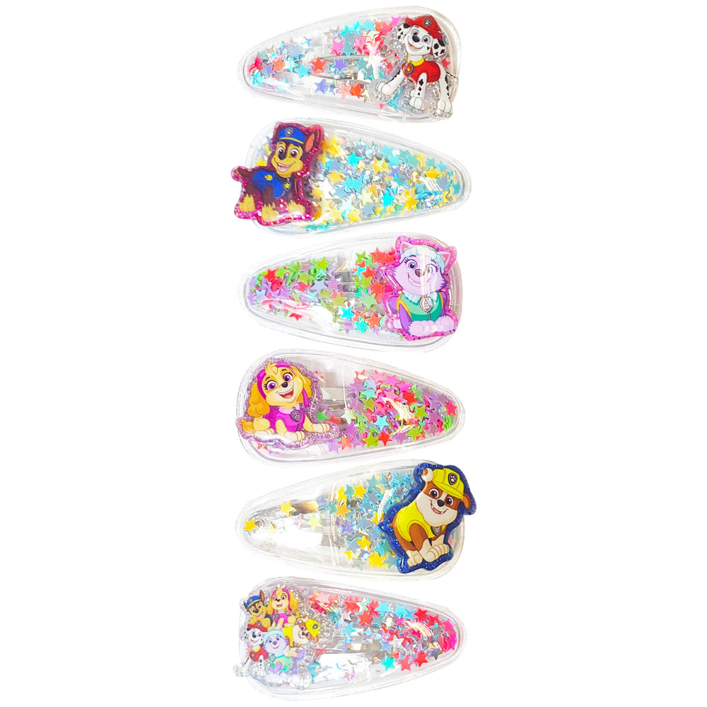 LUV HER close-up of confetti detail on clip, bright visual appeal