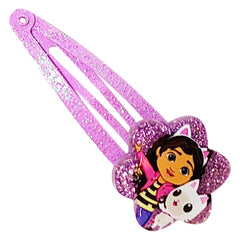 LUV HER clips styled on a dress to show outfit-matching playfulness and color