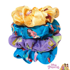 LUV HER detailed shot of printed Disney character on scrunchie, highlights vivid licensed design