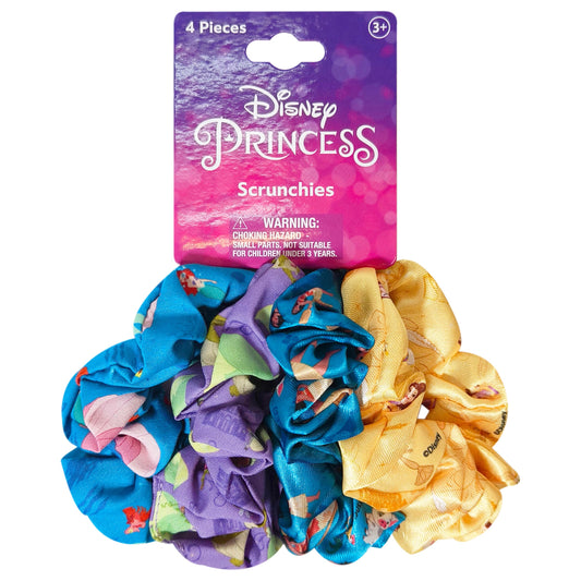 LUV HER front packaging showing four Disney Princess scrunchies and colorful box, adds charm