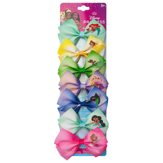 LUV HER front packaging showing seven princess bow clips and benefit of variety