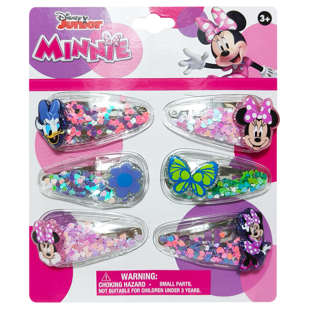 LUV HER front packaging showing six colorful Disney hair clips and charms