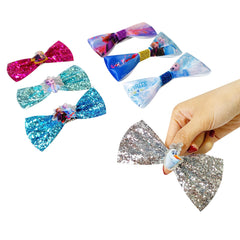 LUV HER Frozen 2 close-up of bow fabric and smooth edges to prevent pulling and snagging