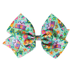 LUV HER bow next to a ruler showing size and scale for gifting