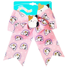 LUV HER bow front view showing Squishmallows print and playful design for visible appeal