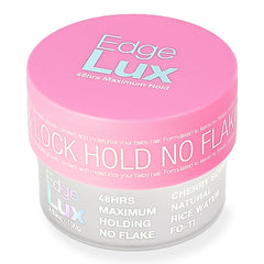 Lux Collection jar front view showing product label and hold benefits