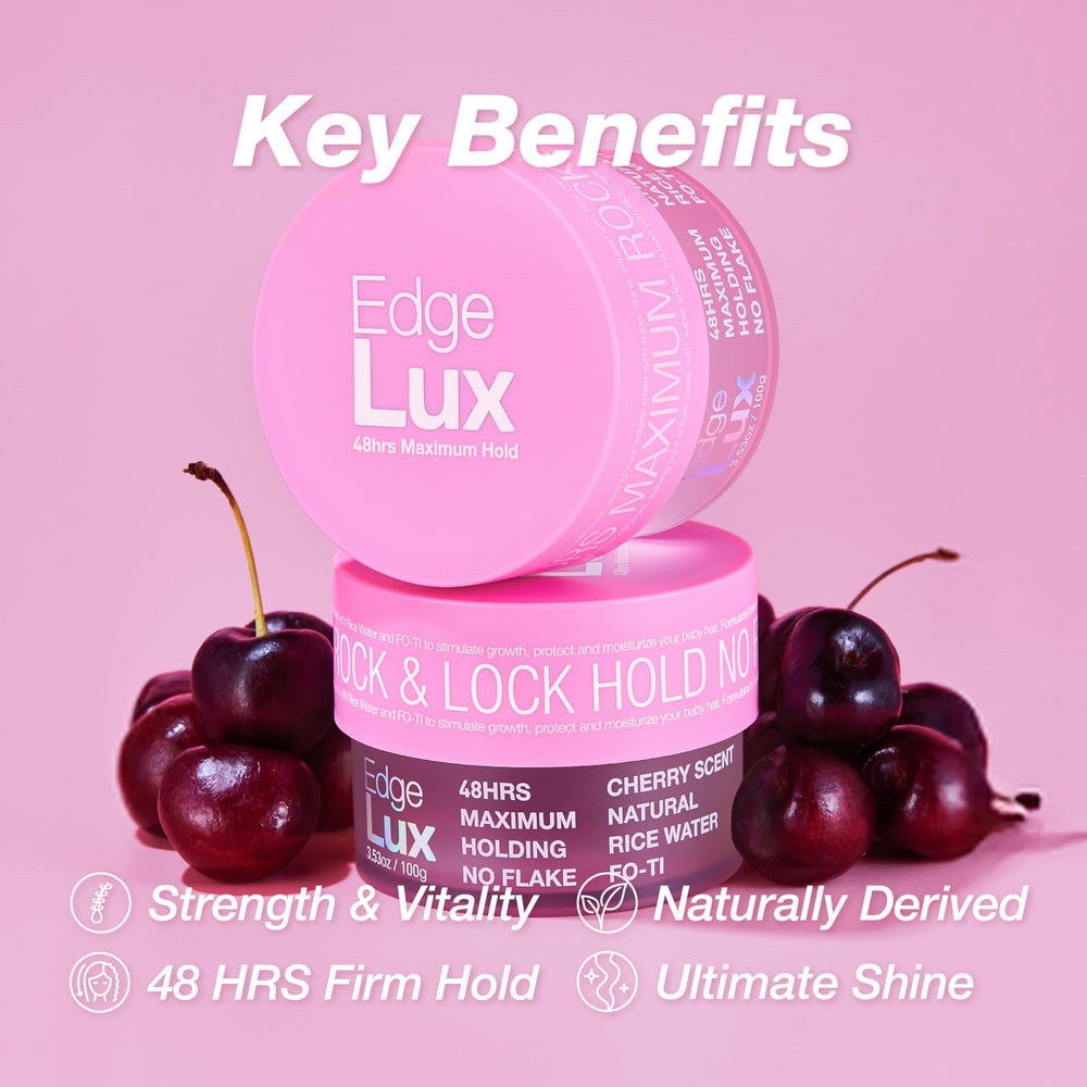 Lux Collection open jar displaying gel texture and smooth consistency