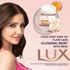 LUX close-up lather showing jasmine scent and creamy foam