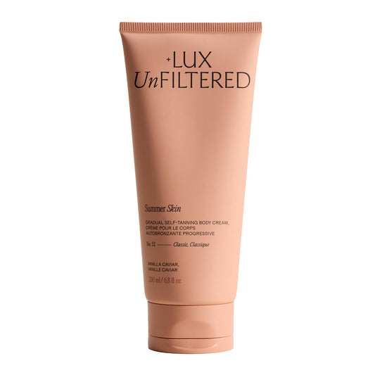 Lux Unfiltered front bottle showing label and elegant packaging for easy identification