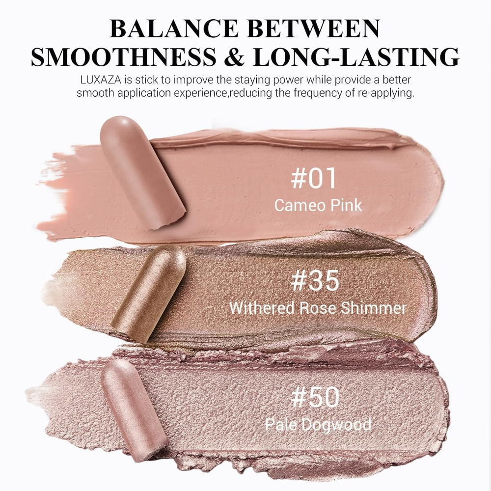 LUXAZA PRO cream texture close-up showing smooth finish and blendability benefits