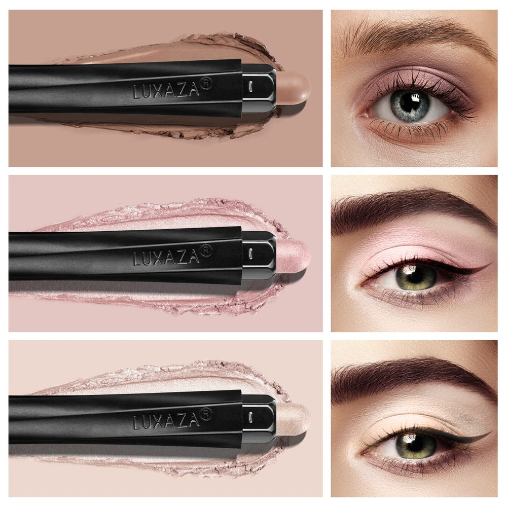 LUXAZA creamy texture close-up demonstrating smooth blendability and rich pigment