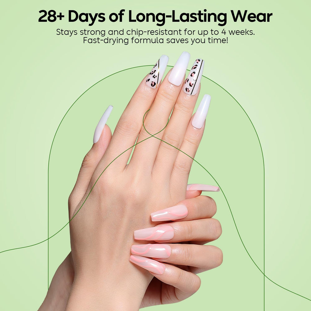 Luxbon in-use UV LED curing hand under lamp for faster, glossy finish