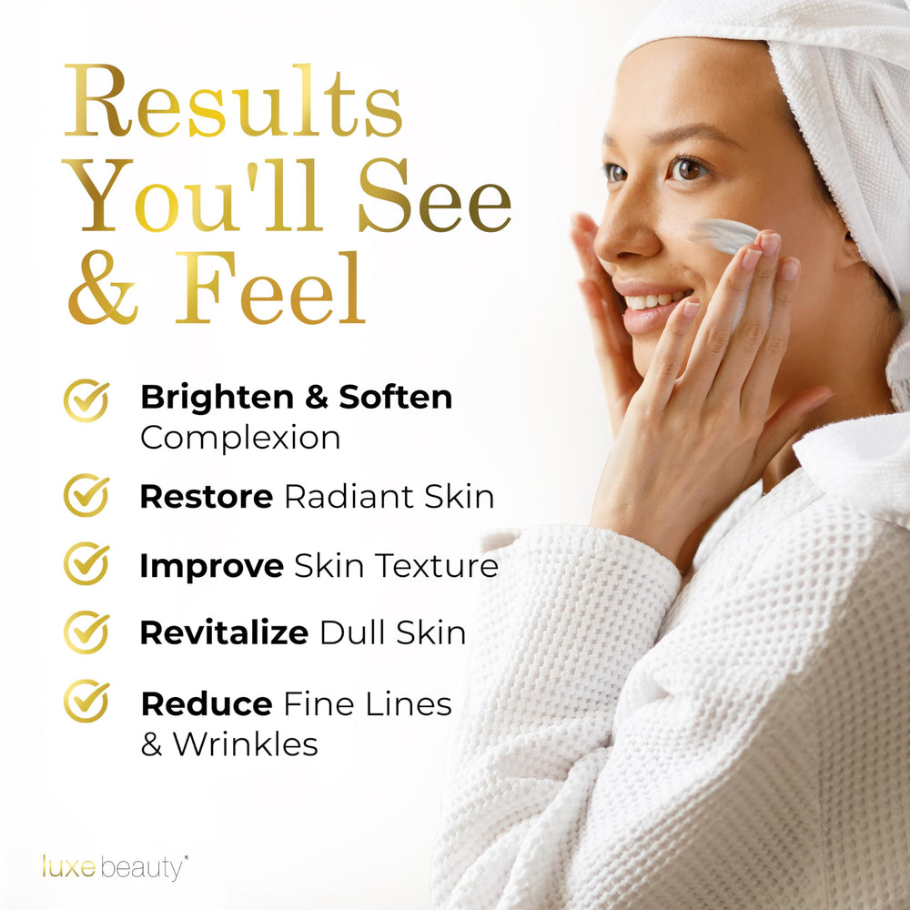 Luxe Beauty texture smear highlighting hyaluronic moisture and lightweight feel