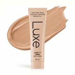 LUXE front packaging showing bottle and modern branding for clarity
