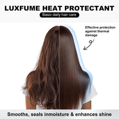 Luxfume texture with keratin and castor oil highlighting nourishing hydration