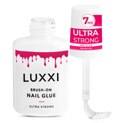 LUXXI front packaging showing pink gel for neat application and quick results