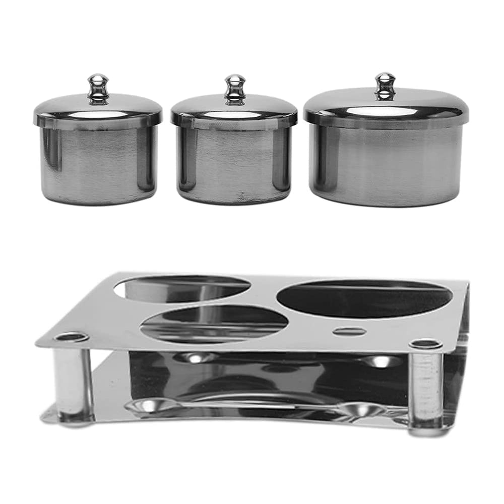 LVOERTUIG dappen cup containing powder for organized product handling