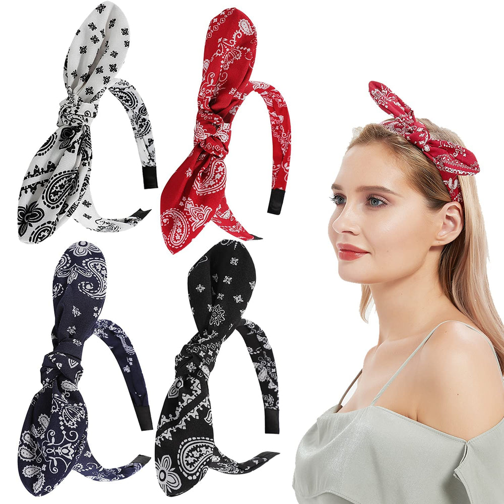 Lvyeer headband on model side profile showing secure fit and flattering look