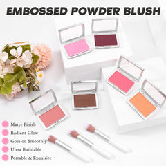 LYBHDAFA embossed powder detail highlighting smooth pickup benefit