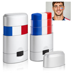 LYBHDAFA face paint stick front view shows patriotic colors and portability