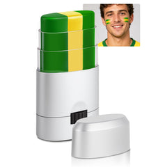 LYBHDAFA front view of stick showing green yellow green stripes for bold fan looks