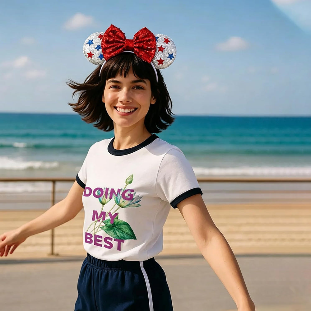 LYLYNB worn at parade lifestyle shot illustrating festive impact