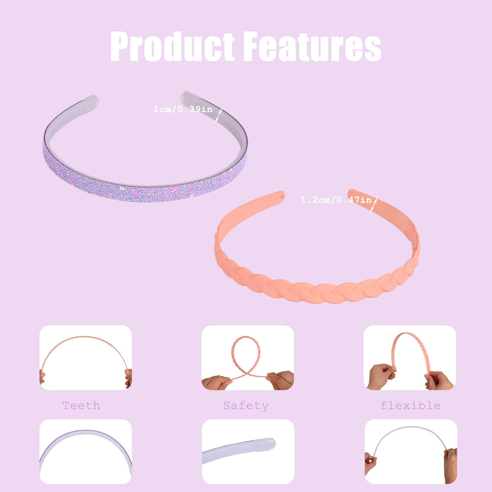 LYroo assorted headbands laid out showing color variety for outfit matching