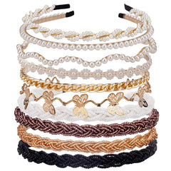 LYroo front pack display showing ten different headband styles and colors for outfit variety