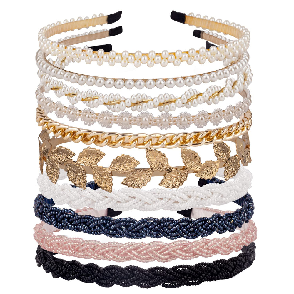LYroo front packaging showing ten assorted headbands and styles for easy selection