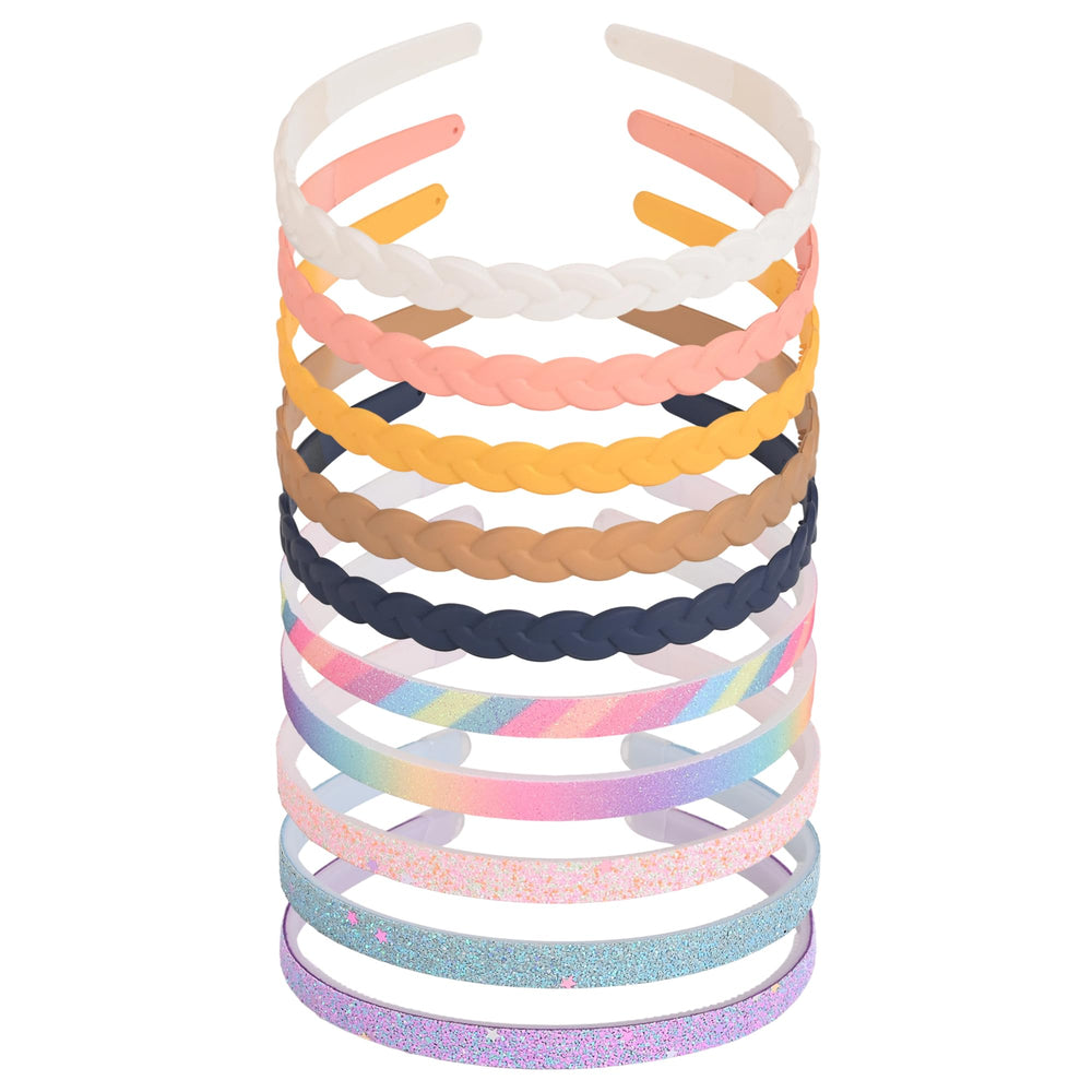 LYroo front packaging showing 10 colorful headbands and teeth for secure hold