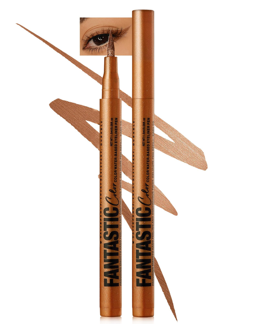LYSdefeu bronze matte front packaging showing pen and color benefit of clear matte finish