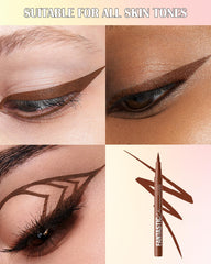 LYSdefeu bronze matte next to ruler showing compact 1.5ml size and travel-friendly benefit