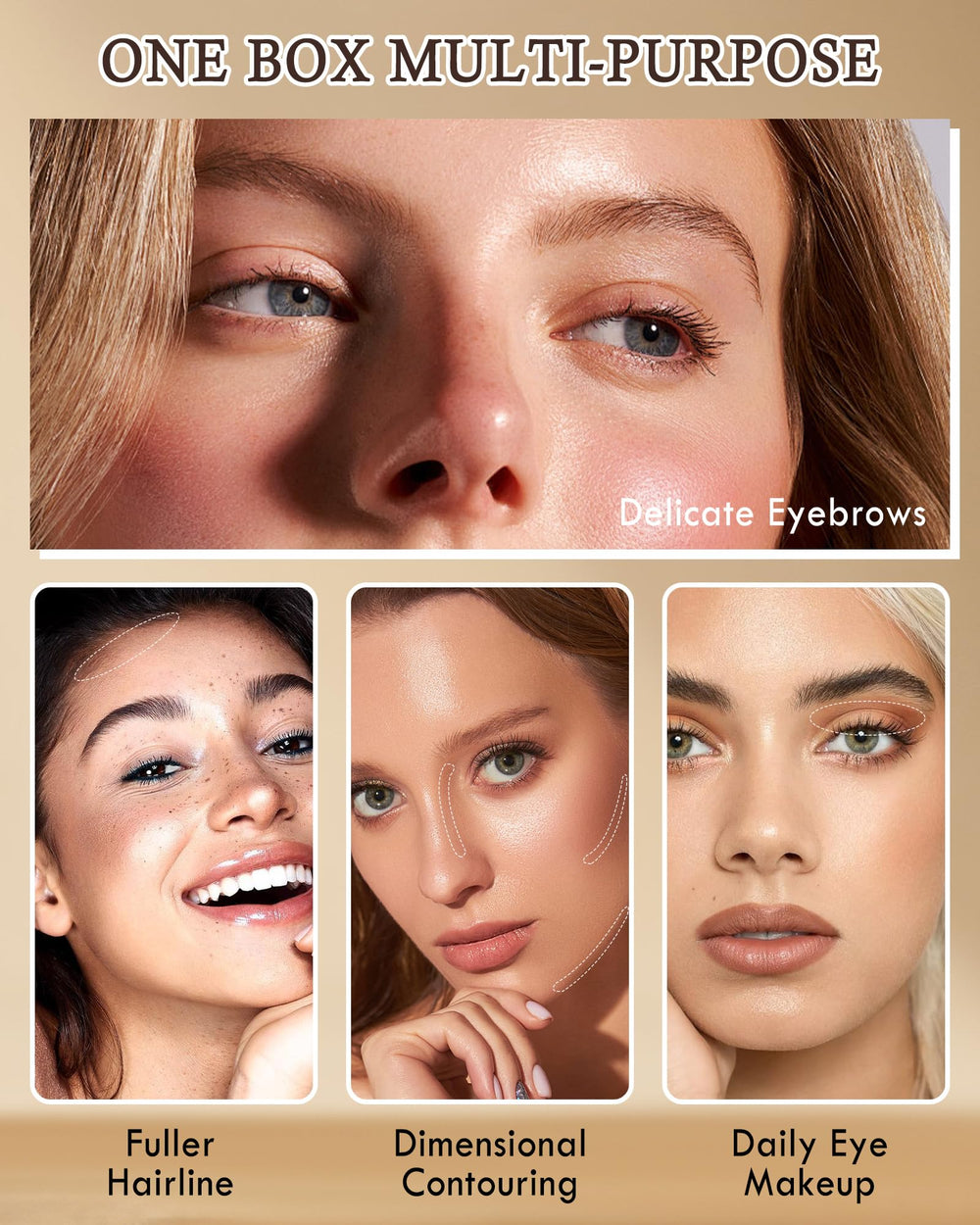 LYSdefeu compact mirror used for on-the-go eyebrow touch-ups and convenience