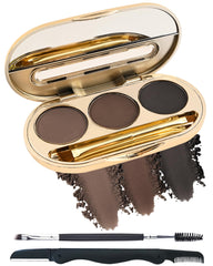 LYSdefeu palette front view showing three shades and mirror for quick grooming