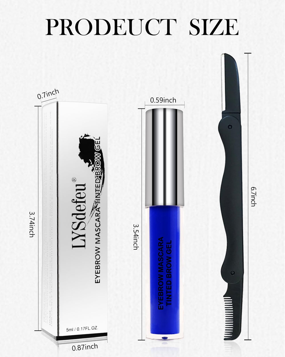 LYSdefeu lifestyle image of Halloween makeup showing bold white brows for standout looks