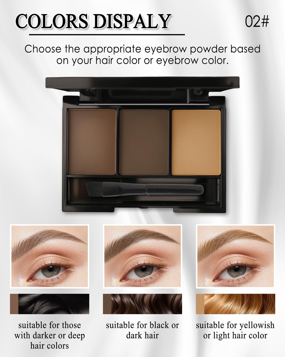 LYSdefeu open palette revealing three neutral shades for natural blending