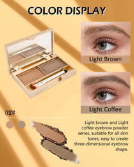 LYSdefeu open palette with mirror displaying light brown and coffee blonde shades