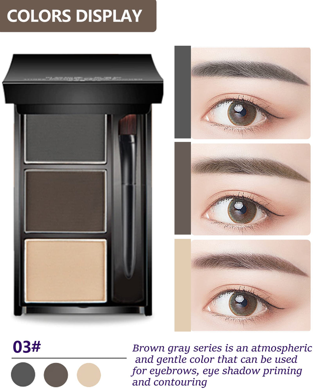 LYSdefeu open palette displaying three matte shades for natural shaping