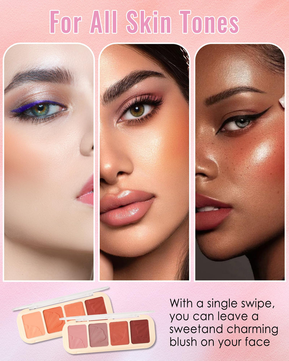 LYSdefeu swatch arm warm set showing peachy and auburn tones for warm complexions