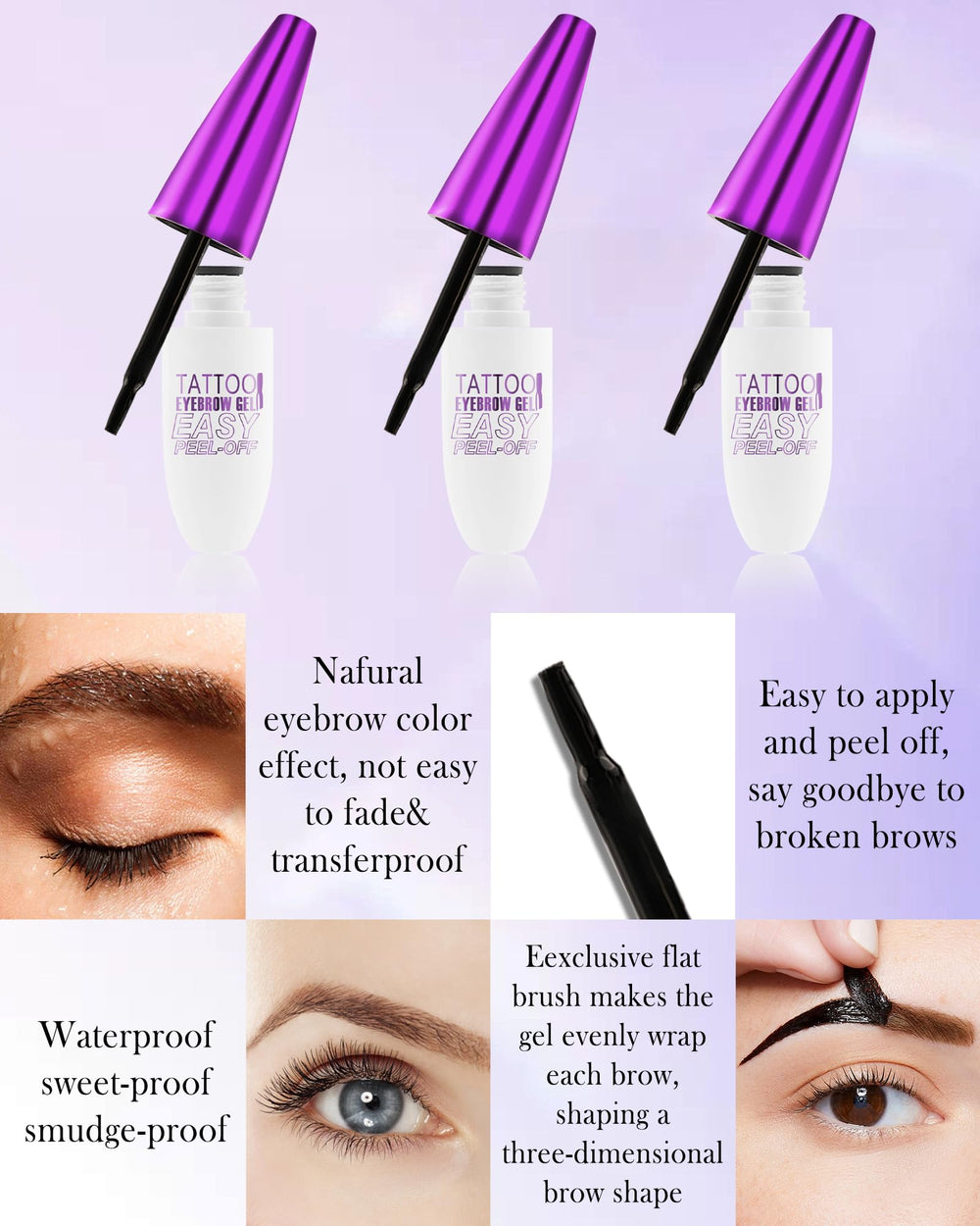 LYSdefeu gel texture close-up showing smooth consistency for even coverage