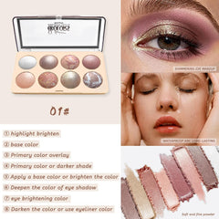 LZMYTTBD close-up of baked shimmer texture demonstrating smooth blendability