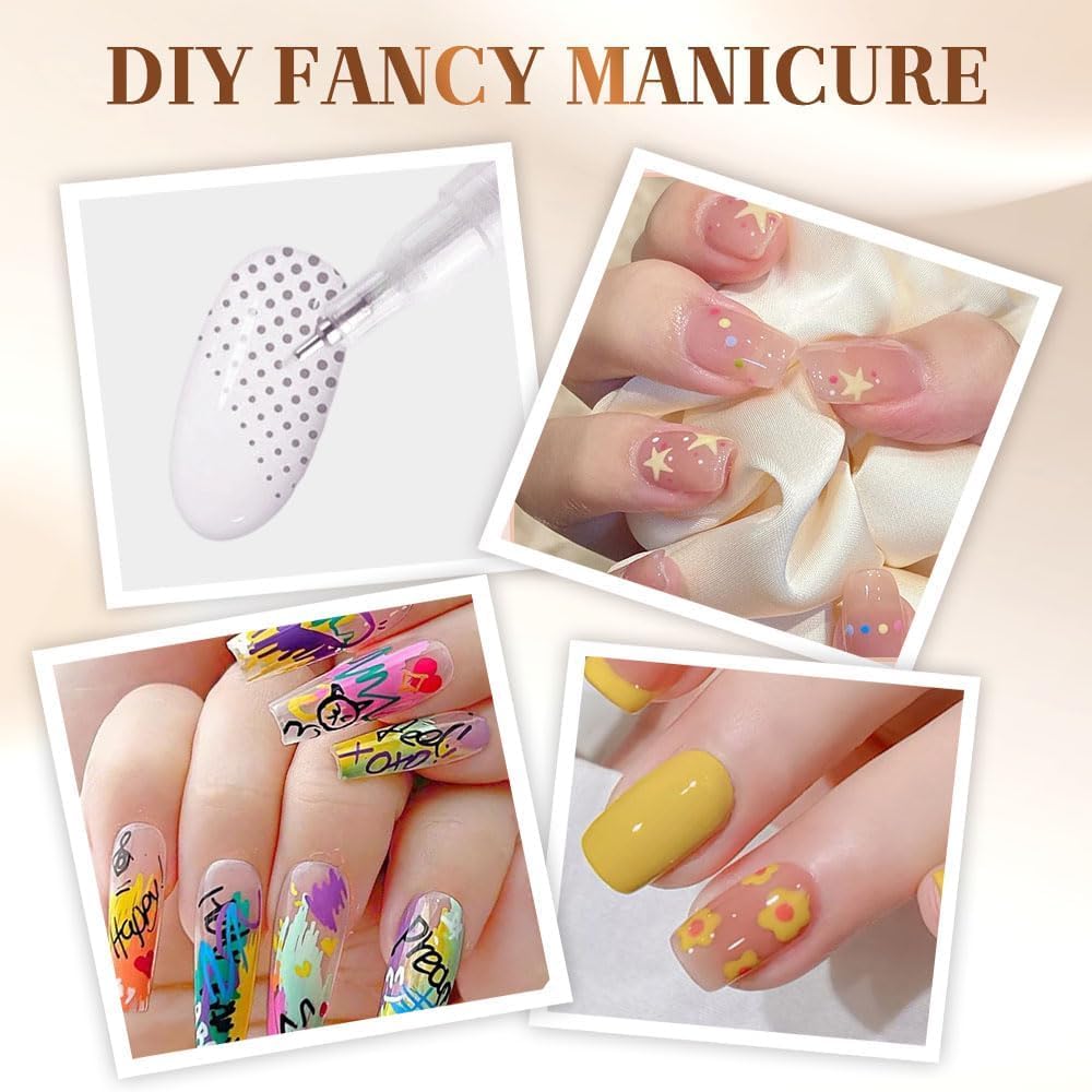 LZUPIKC dotted nail art sample demonstrating crisp dots and contrast