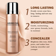 LZXLUKGIR brush applying foundation for blended hydrated result