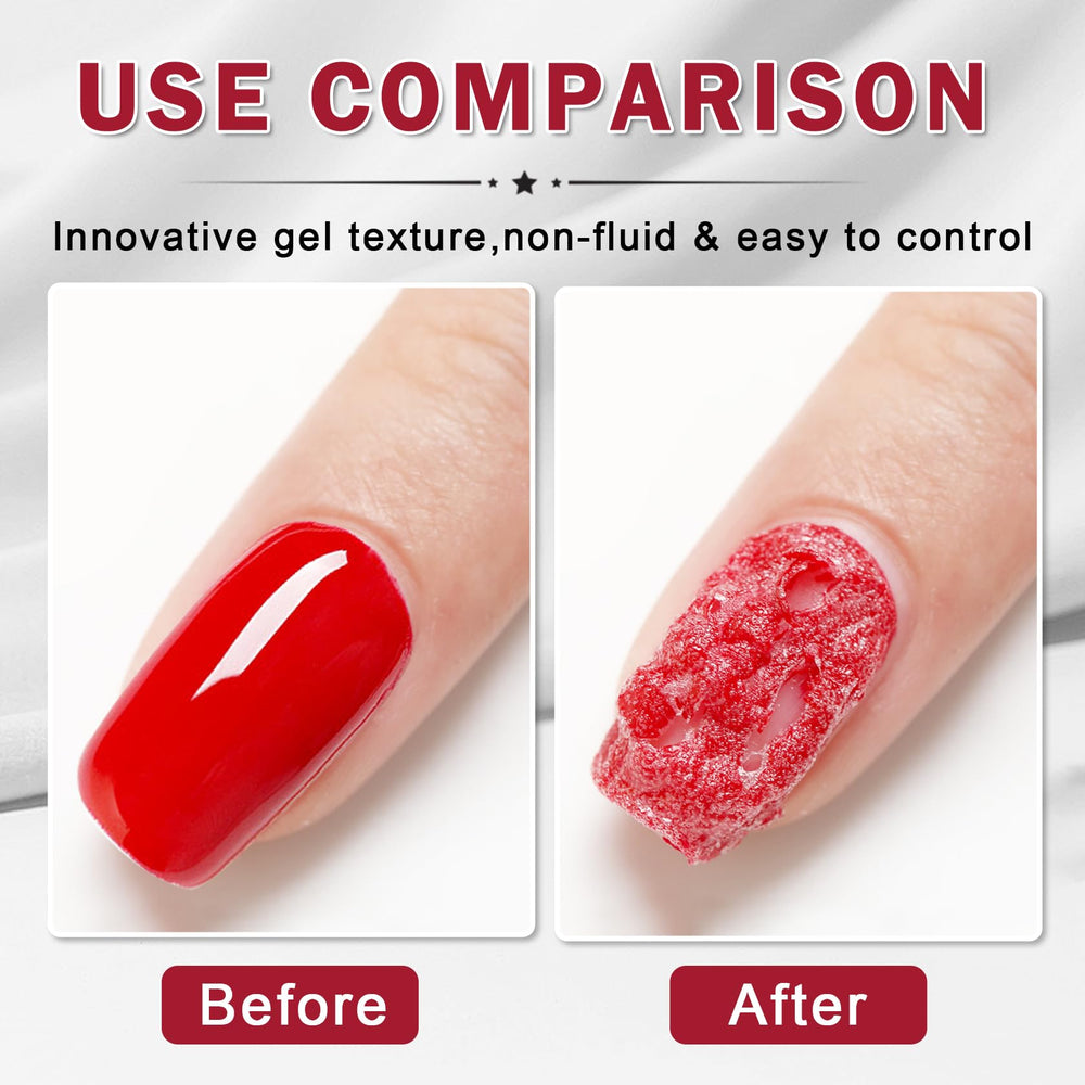 LZXLUKGIR gel texture close-up demonstrating precise application benefit