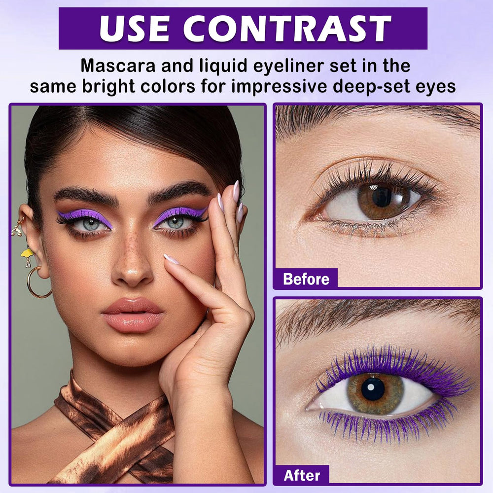 LZXLUKGIR eyeliner tip detail with rich purple pigment for crisp lining benefit