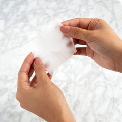 m-61 close-up of pad texture revealing saturated exfoliating surface for effective treatment
