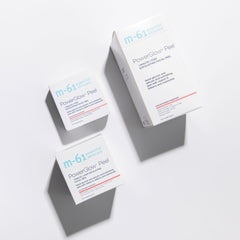 m-61 close-up of pad texture highlighting even active delivery for smooth skin