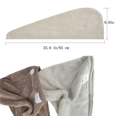 M-bestl folded coffee and khaki towels stacked for travel-ready convenience